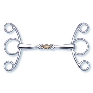 Stubben 2in1 Butterfly Snaffle double broken