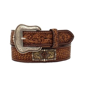 Herren Western Gürtel 3D Belt Company Conchos Cross