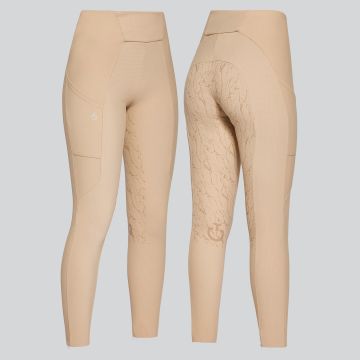 Cavalleria Toscana Damen Reit Leggins Perforated Full Grip