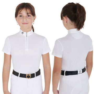 T-Shirt Concours Fille Equestro Lusineh Manches Courtes