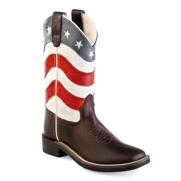 Botas Western Youth Old West Flag