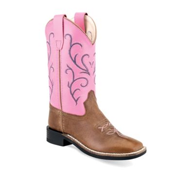 Bottes Western Youth Old West Pink