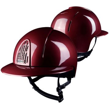 Casque Kep Italia Cromo Smart Bordeaux Visière Polo