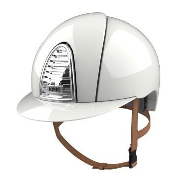 Casco Equitazione Kep Italia Cromo 2.0 Polish Bianco