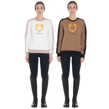 Equestro Woman Two-Tone Sweatshirt