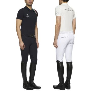 Polo Equitazione Uomo Cavalleria Toscana x Fise Con Bandiera