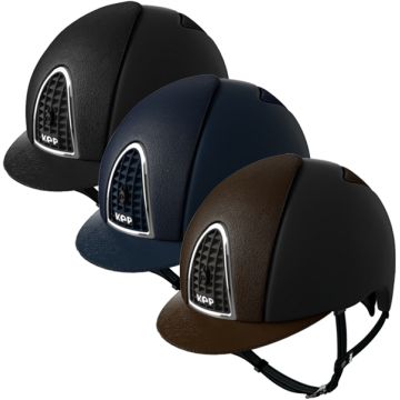 Cap Equitazione Kep Italia Cromo Textile Inserti Pelle