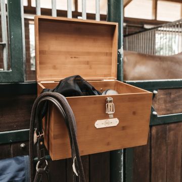 Bauletto Grooming Deluxe In Legno Con Attacchi Posteriori