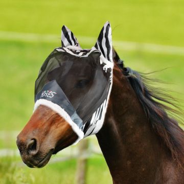 Horses Fly Shield Mask Zebra