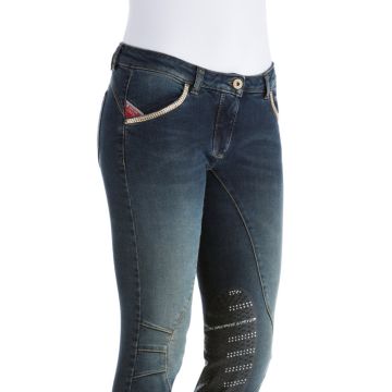 Pantaloni Jeans Equitazione Donna Animo Niber