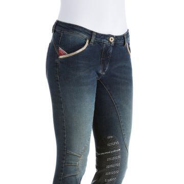 Pantaloni Jeans Equitazione Donna Animo Niber