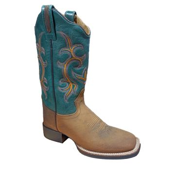 Stivali Western Donna Old West Green Flame