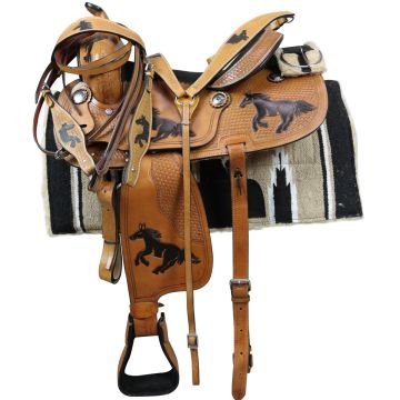 Silla Western Completa Caballos