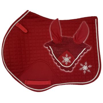Set Sottosella + Cuffietta Horses Christmas