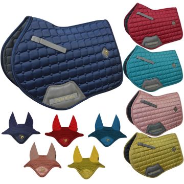 Tosoni Selleria Luxury Saddle Pad + Fly Hood Set