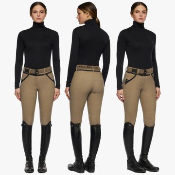 T-Shirt Equitation Femme Cavalleria Toscana Tech Wool Manches Longues