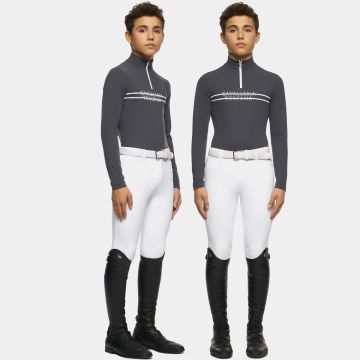 Cavalleria Toscana Turnier Polo Reiten Jungen Printed Stripe langärmelig 